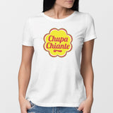 T-Shirt Femme Chupa chiante Blanc
