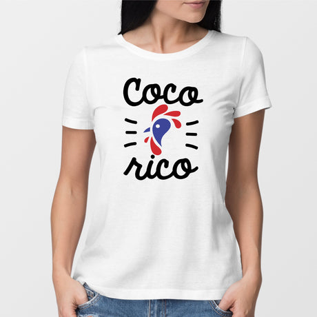 T-Shirt Femme Cocorico Blanc
