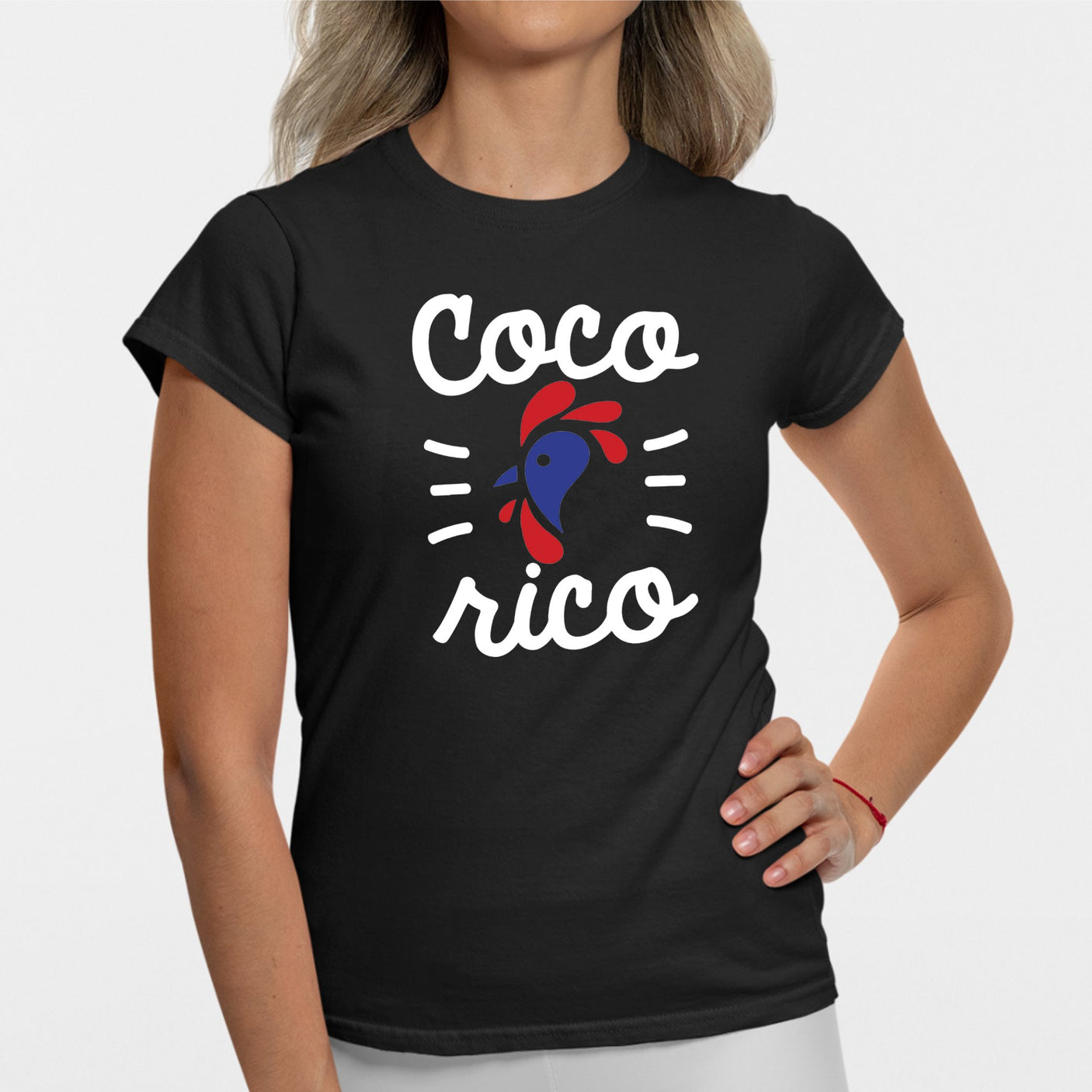 T-Shirt Femme Cocorico Noir