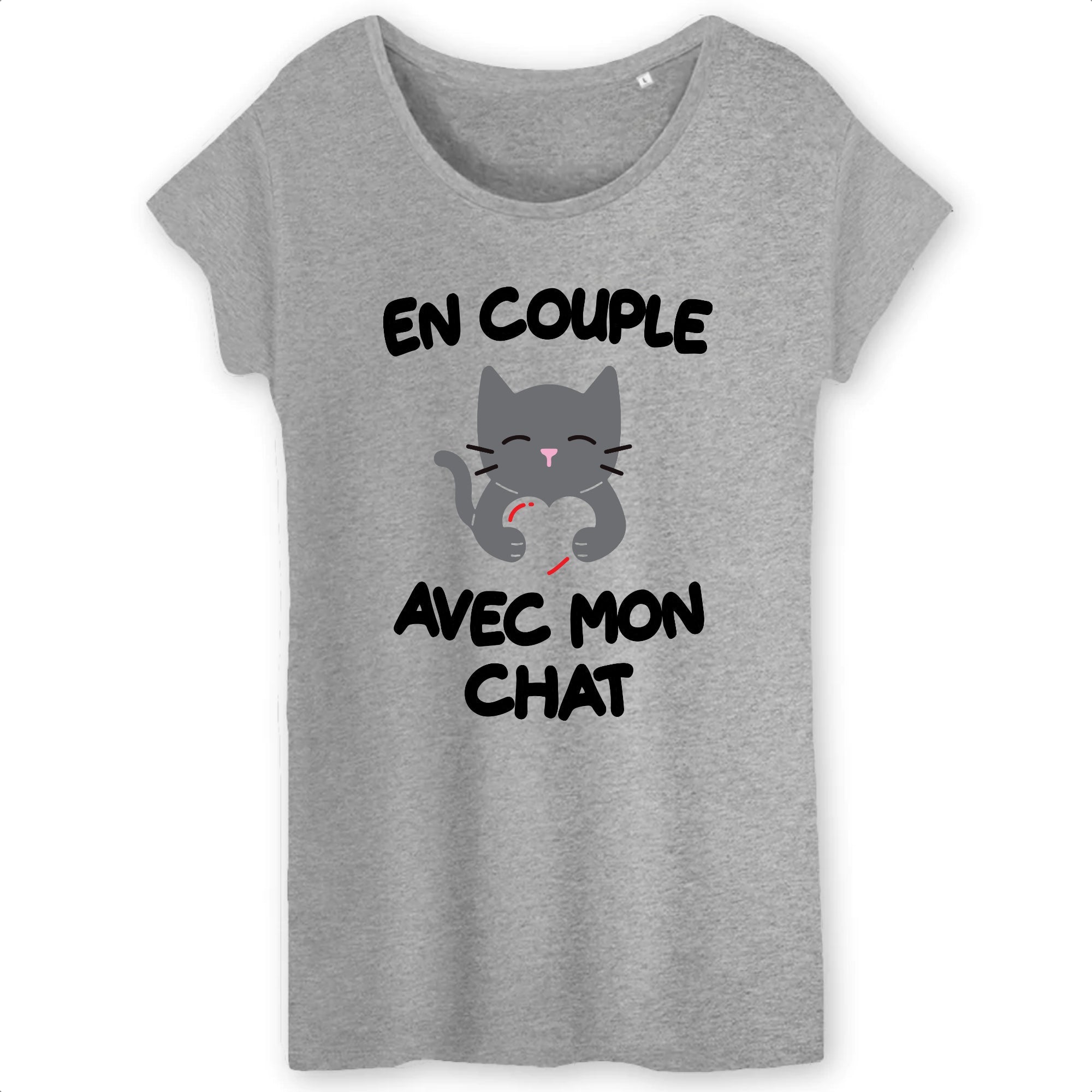 Tee shirt femme avec best sale motif chat