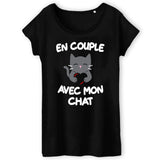 T-Shirt Femme En couple avec mon chat 