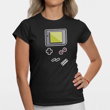 T-Shirt Femme Game Boy Noir