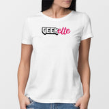 T-Shirt Femme Geekette Blanc