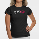 T-Shirt Femme Geekette Noir