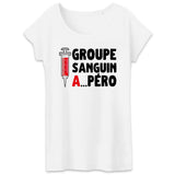 T-Shirt Femme Groupe sanguin Apéro 