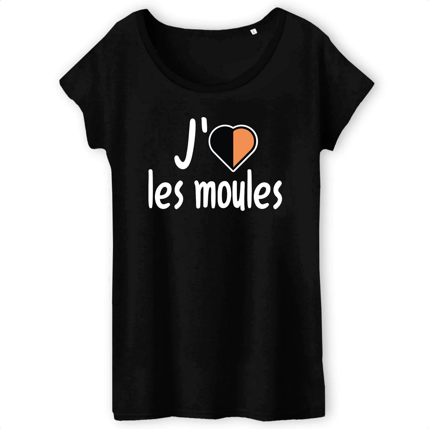 T-Shirt Femme J'aime les moules 