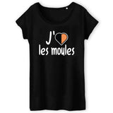 T-Shirt Femme J'aime les moules 