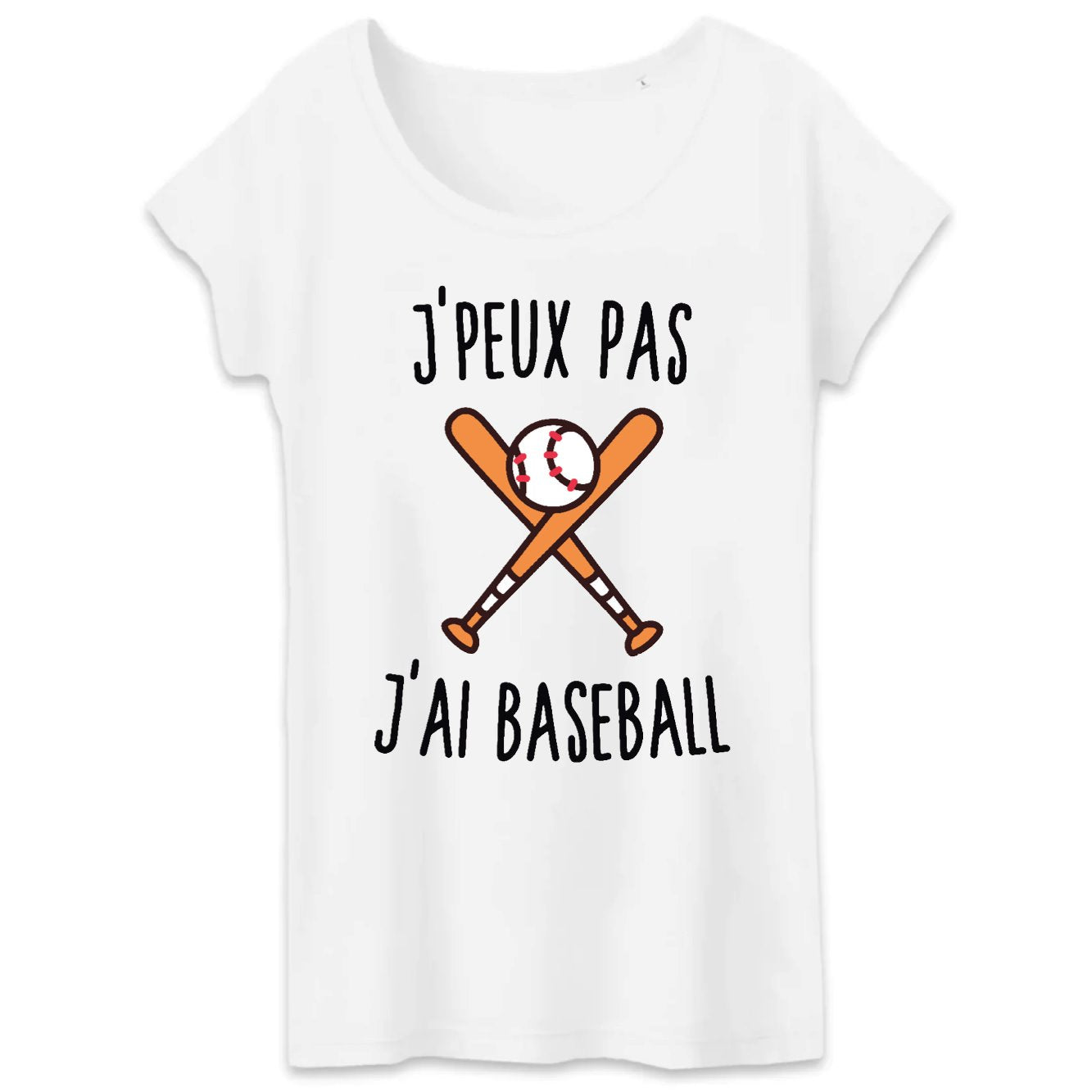 T-Shirt Femme J'peux pas j'ai baseball 