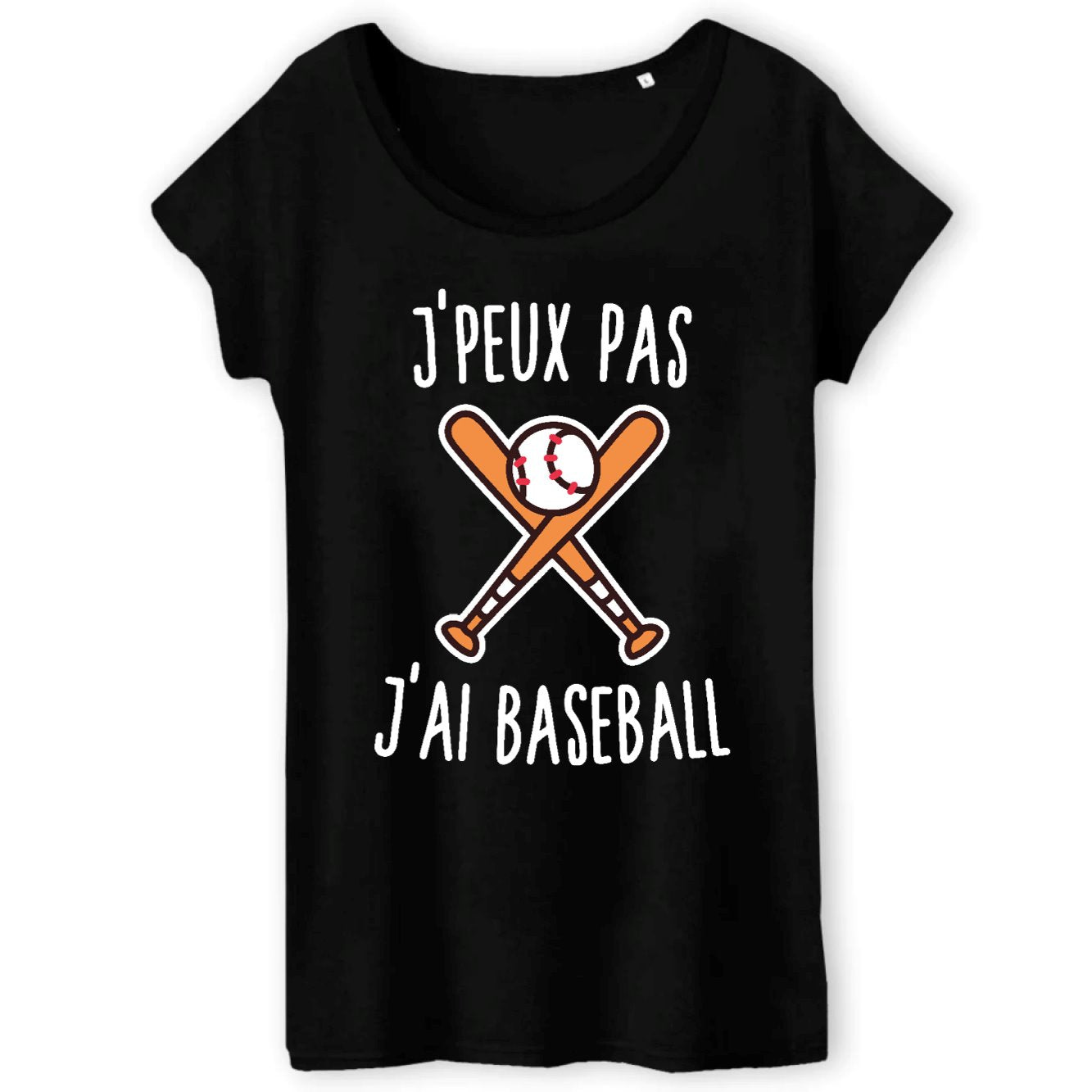 T-Shirt Femme J'peux pas j'ai baseball 
