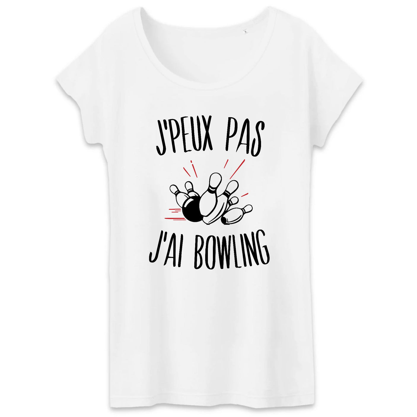 T-Shirt Femme J'peux pas j'ai bowling 