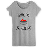 T-Shirt Femme J'peux pas j'ai curling 