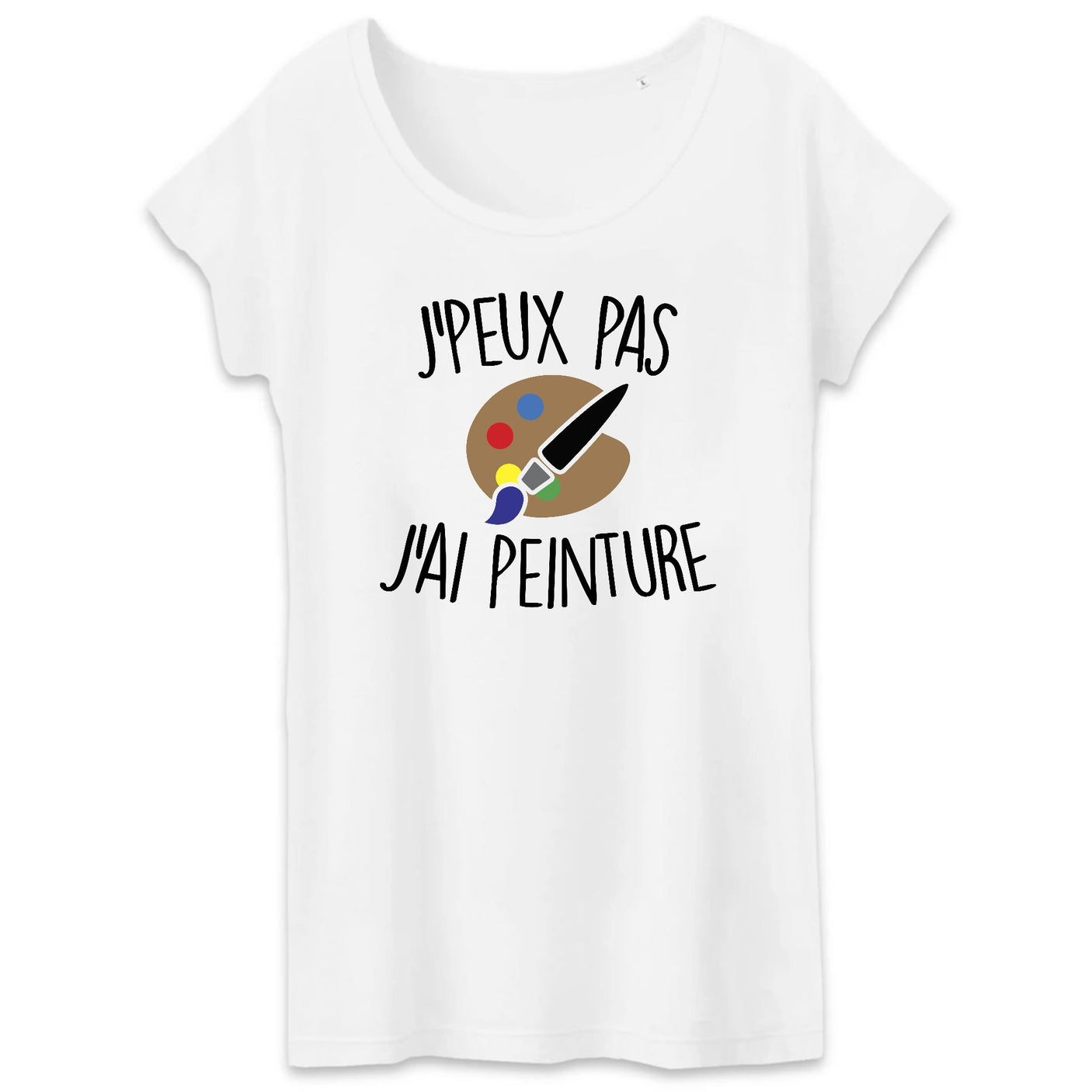 T-Shirt Femme J'peux pas j'ai peinture 