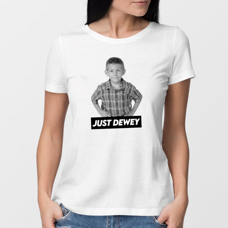 T-Shirt Femme Just Dewey Blanc