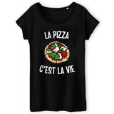 T-Shirt Femme La pizza c'est la vie 