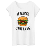 T-Shirt Femme Le burger c'est la vie 