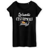 T-Shirt Femme Le lundi c'est ramolli 