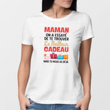 T-Shirt Femme Le meilleur cadeau pour maman Blanc