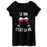 T-Shirt Femme Le vin c'est la vie 