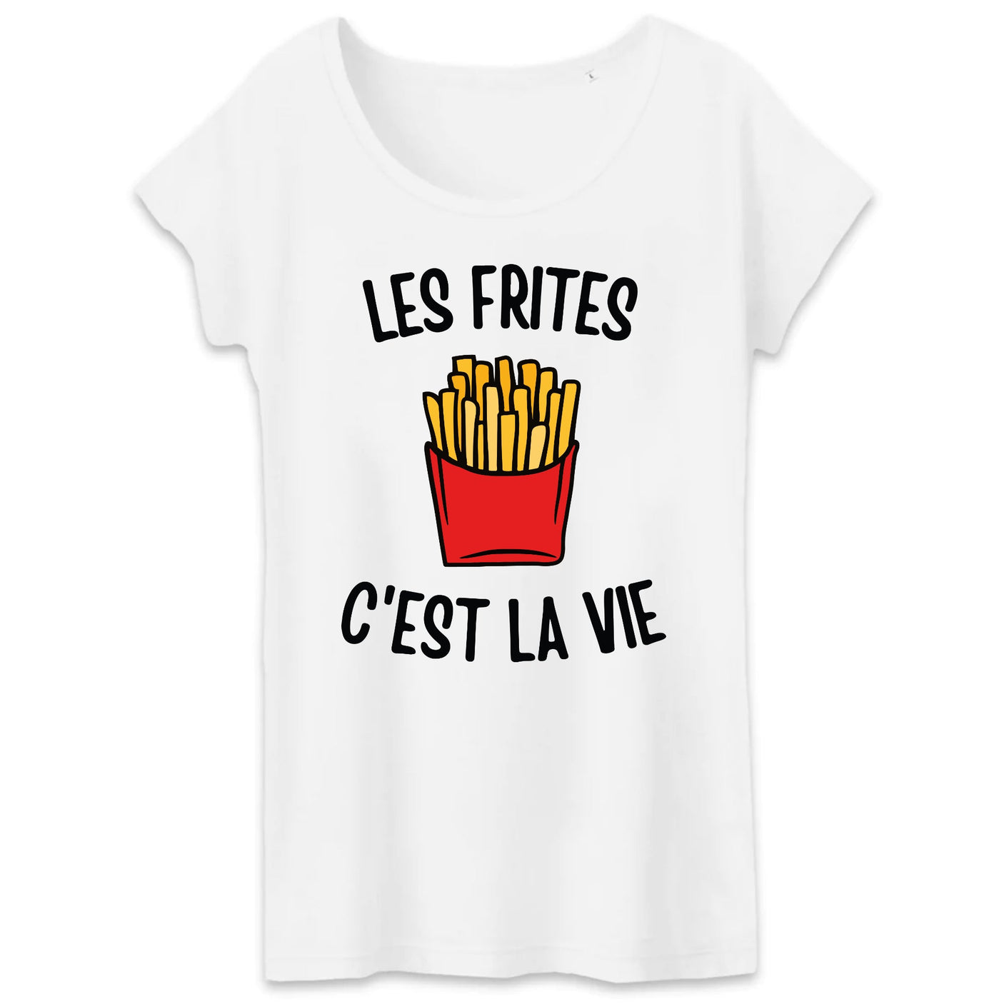 T-Shirt Femme Les frites c'est la vie 