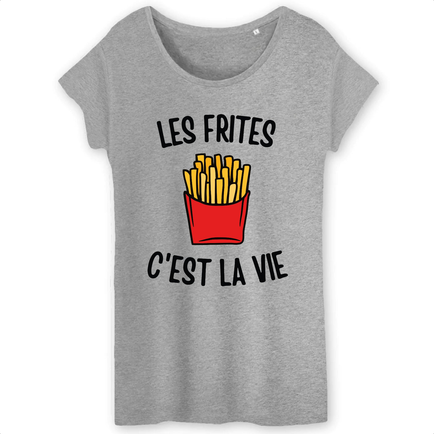 T-Shirt Femme Les frites c'est la vie 