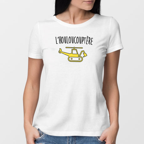T-Shirt Femme L'houloucoptère Blanc