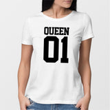T-Shirt Femme Queen 01 Blanc