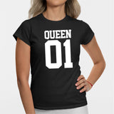 T-Shirt Femme Queen 01 Noir