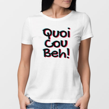 T-Shirt Femme Quoicoubeh Blanc