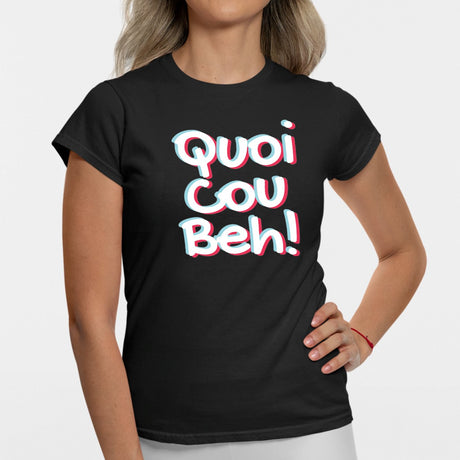 T-Shirt Femme Quoicoubeh Noir
