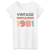 T-Shirt Femme Vintage année 1981 