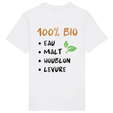 T-Shirt Homme 100% bio eau malt houblon levure 