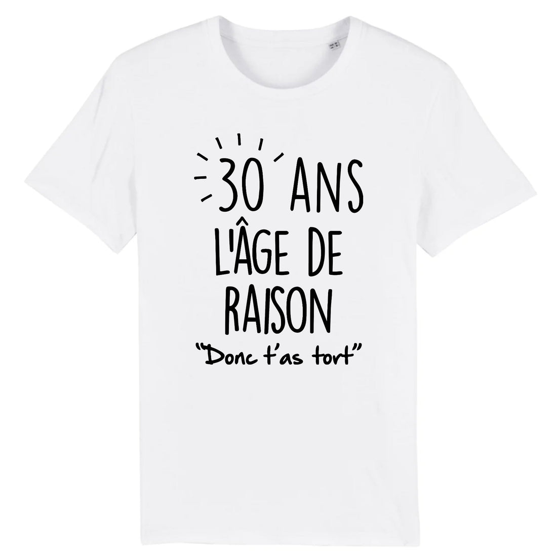 TShirt Homme Anniversaire 30 ans Idée cadeau original