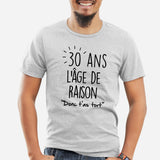 T-Shirt Homme Anniversaire 30 ans Gris