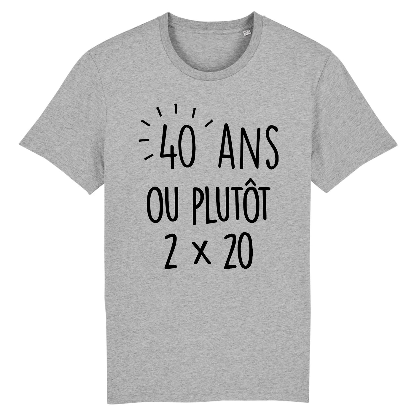 Tee-shirt 40 ans Anniversaire Homme Blanc M, L, XL