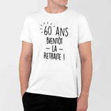 T-Shirt Homme Anniversaire 60 ans Blanc