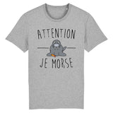 T-Shirt Homme Attention je mords 