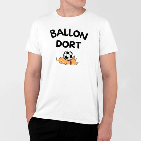 T-Shirt Homme Ballon dort Blanc