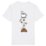 T-Shirt Homme Café clope caca 