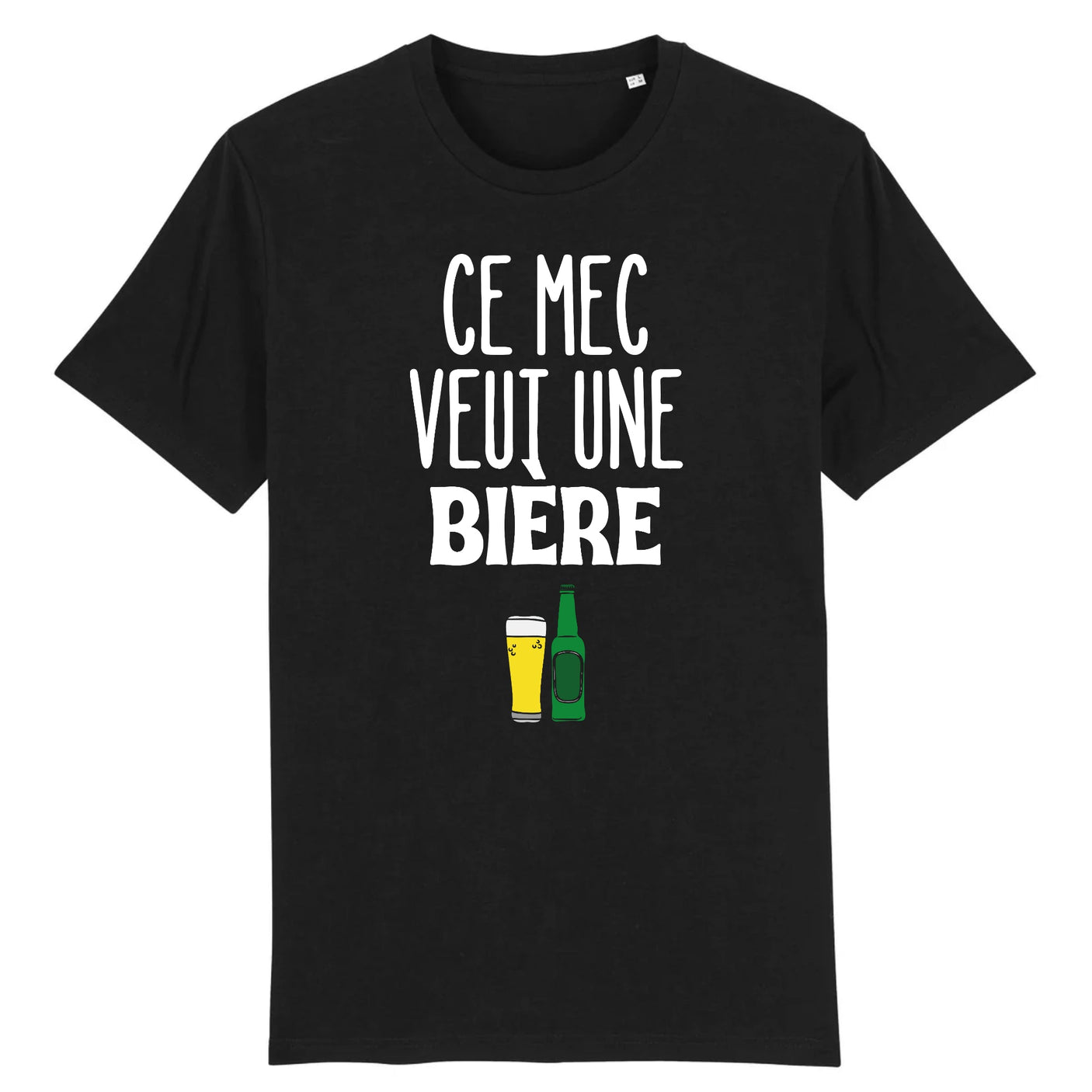T-shirt ce Mec Veux Une Bière. Tee-shirt Humour Alcool, Idée