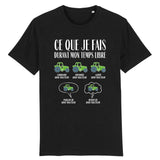 T-Shirt Homme Ce que je fais durant mon temps libre Tracteur 