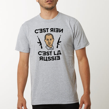 T-Shirt Homme C'est rien c'est la Russie Gris