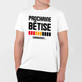 T-Shirt Homme Chargement prochaine bêtise Blanc