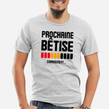 T-Shirt Homme Chargement prochaine bêtise Gris