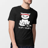 T-Shirt Homme Chat bad boy Noir