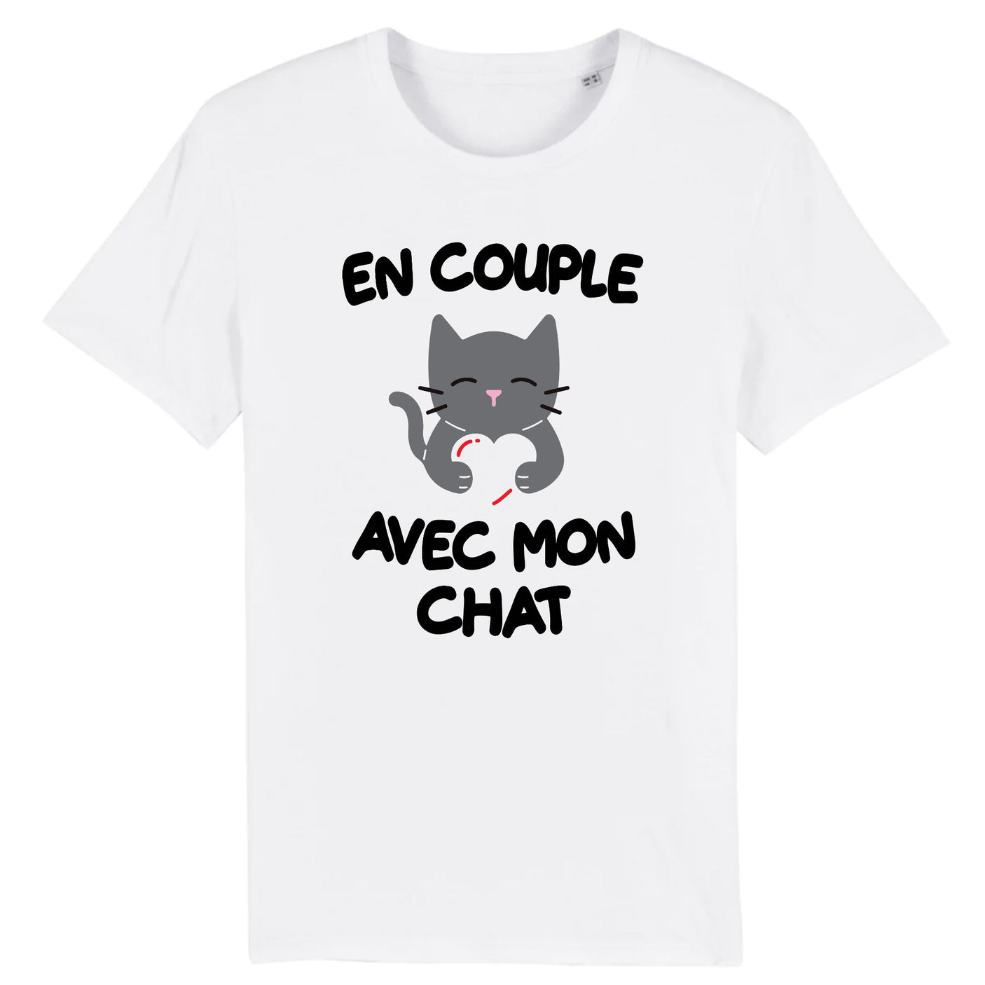 T-Shirt Homme En couple avec mon chat 