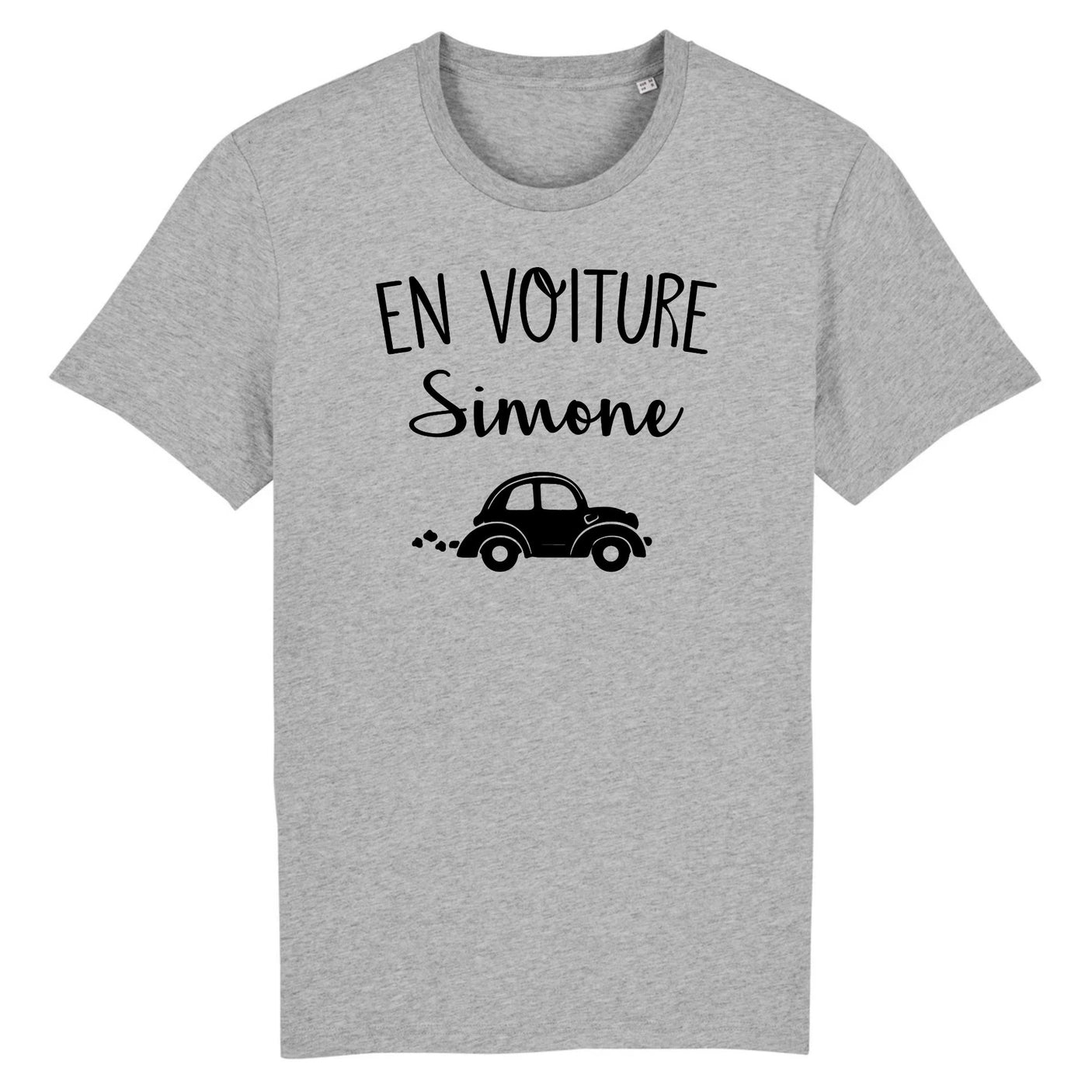 T-shirt En Voiture Simone - 100% Coton Bio Bleu - Des cadeaux pour un  homme