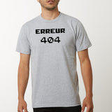 T-Shirt Homme Erreur 404 Gris