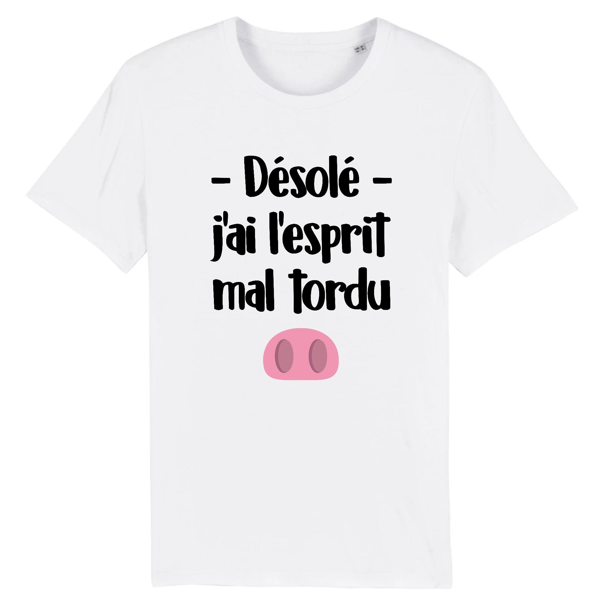 T Shirt Homme Esprit mal tordu Id e cadeau original