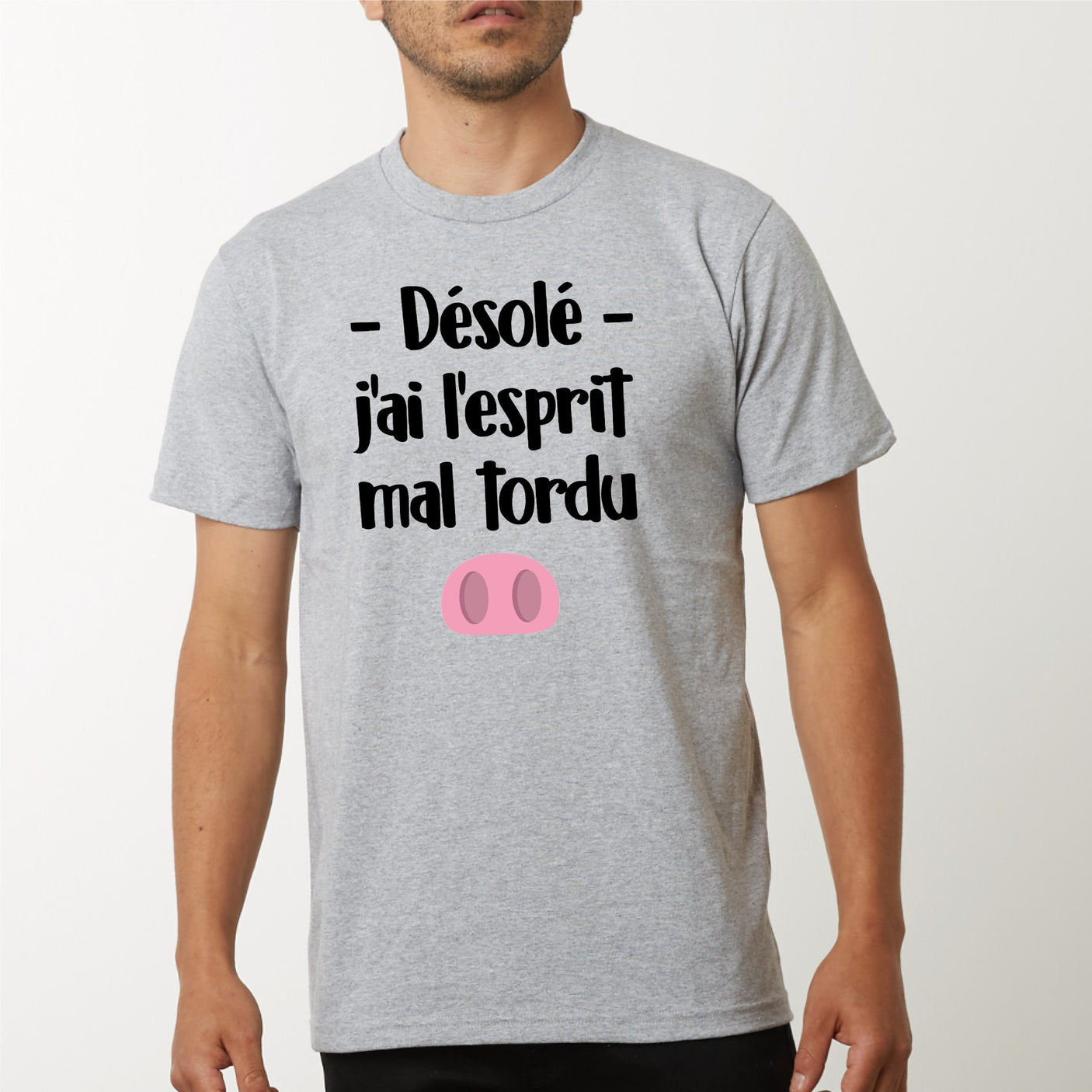 Tee Shirt Humour Homme - T-shirt noir Humoristique Pour Homme