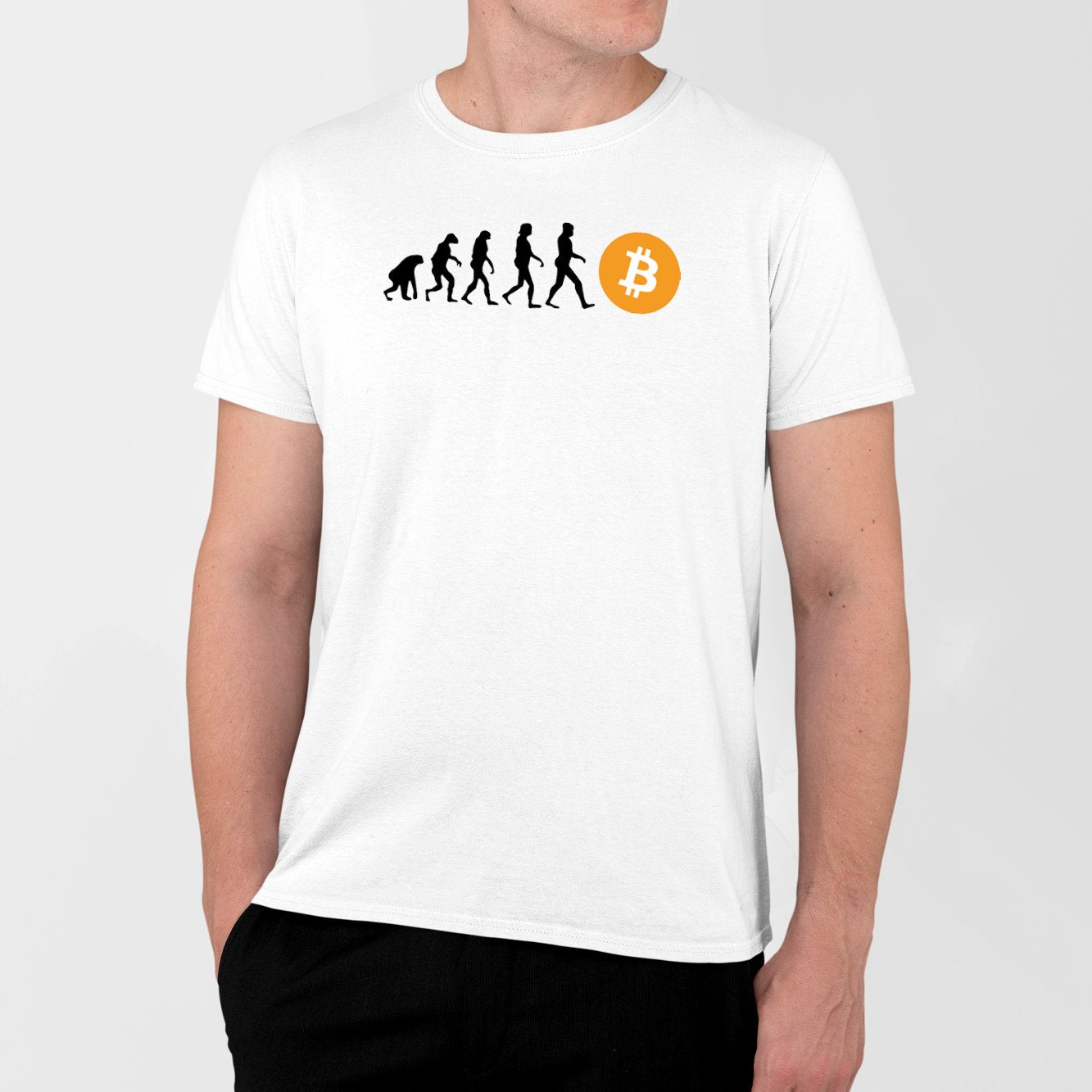 T-Shirt Homme Évolution Bitcoin | Idée cadeau original